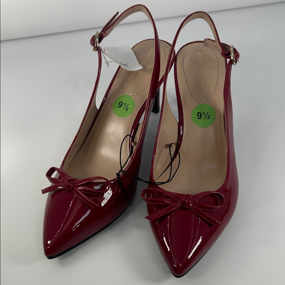 Bandolino Red Patent Slingback Heels - Picture 13 of 16